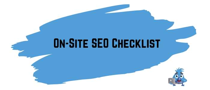 on site seo checklist