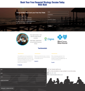 Landing Page ottawa seo company web design