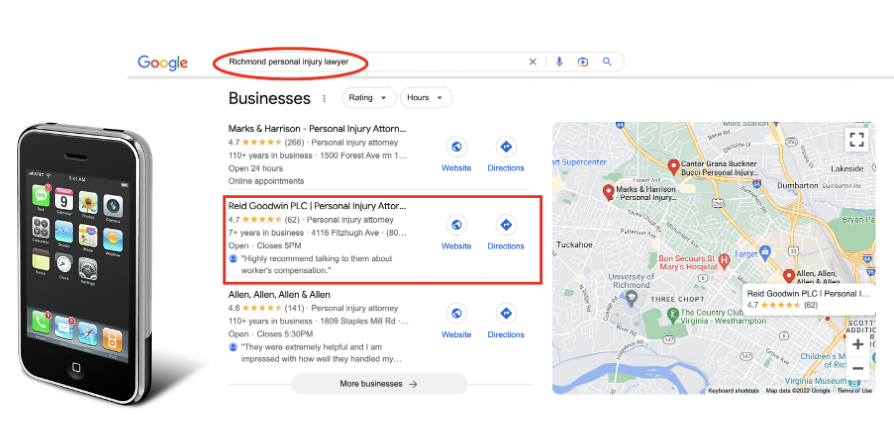 Google My Business Management lawyer