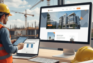 construction company website design