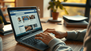 Visually introduce the topic by showing a realistic workspace where affiliate posts are created