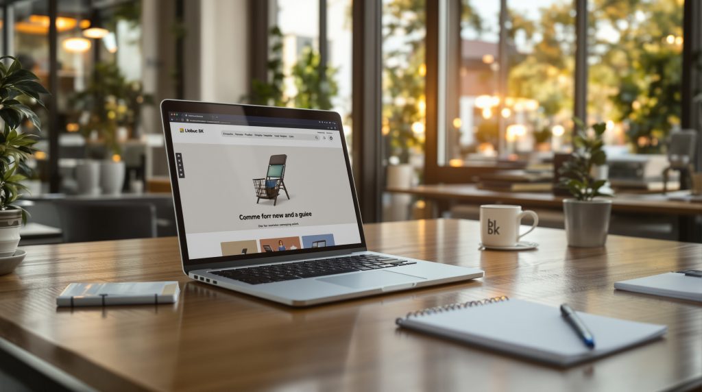 Hero establishes a real-world, active workspace for ecommerce SEO work and sets a warm, professional tone.