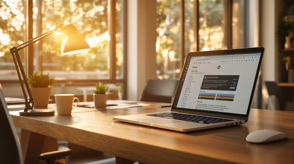 Set the editorial, approachable tone and show a real workspace where SMB SEO work happens