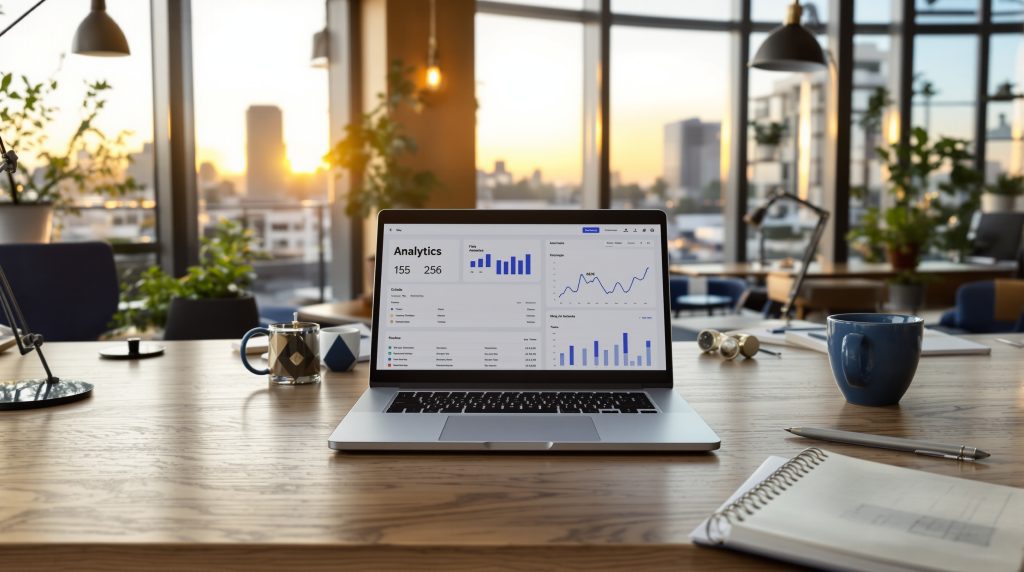 Hero establishing shot conveying local digital marketing and web design collaboration