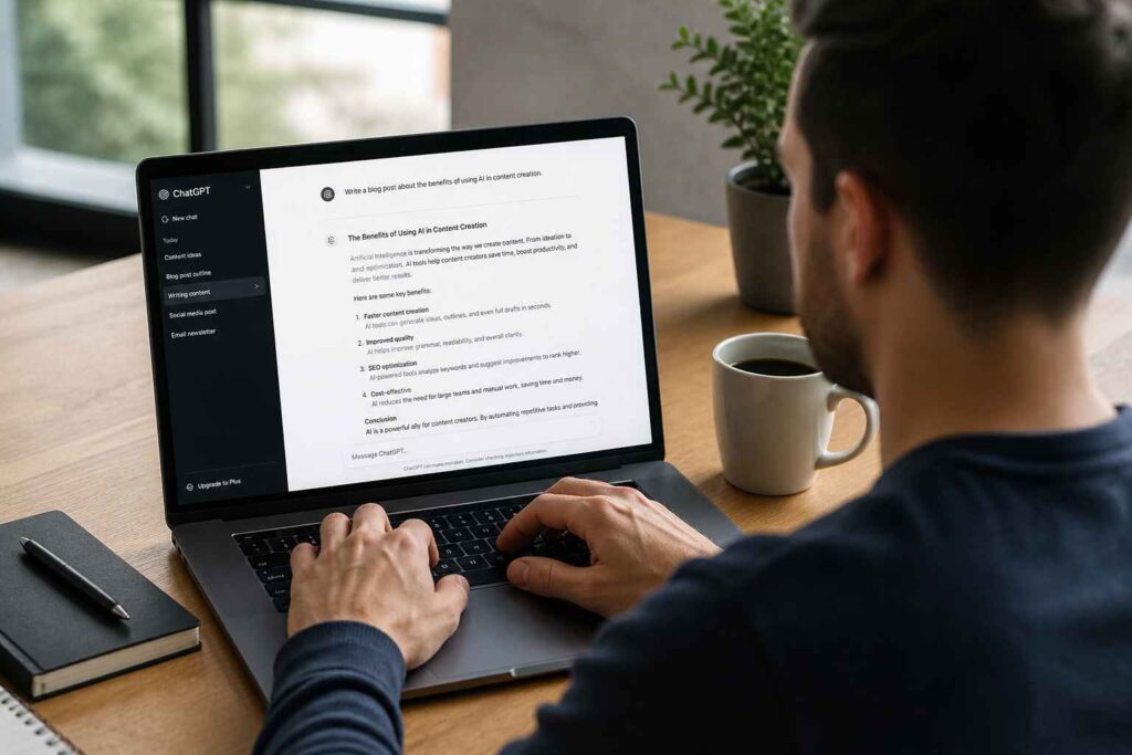 writing blog post ai content