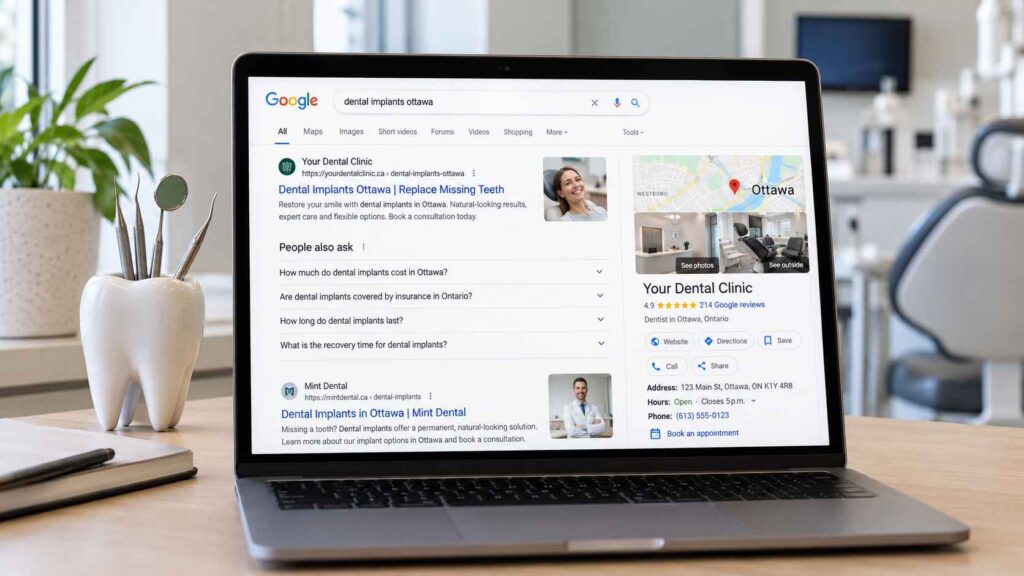 dental seo ottawa leads